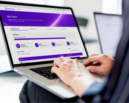 The BT Wholesale LMS being used on a laptop
